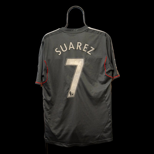 Liverpool 2011 2012 #7 Suarez Away Football Shirt M Adidas