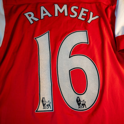 Arsenal 2010 2011 Home #16 Ramsey Football Shirt Nike M men 386821-620