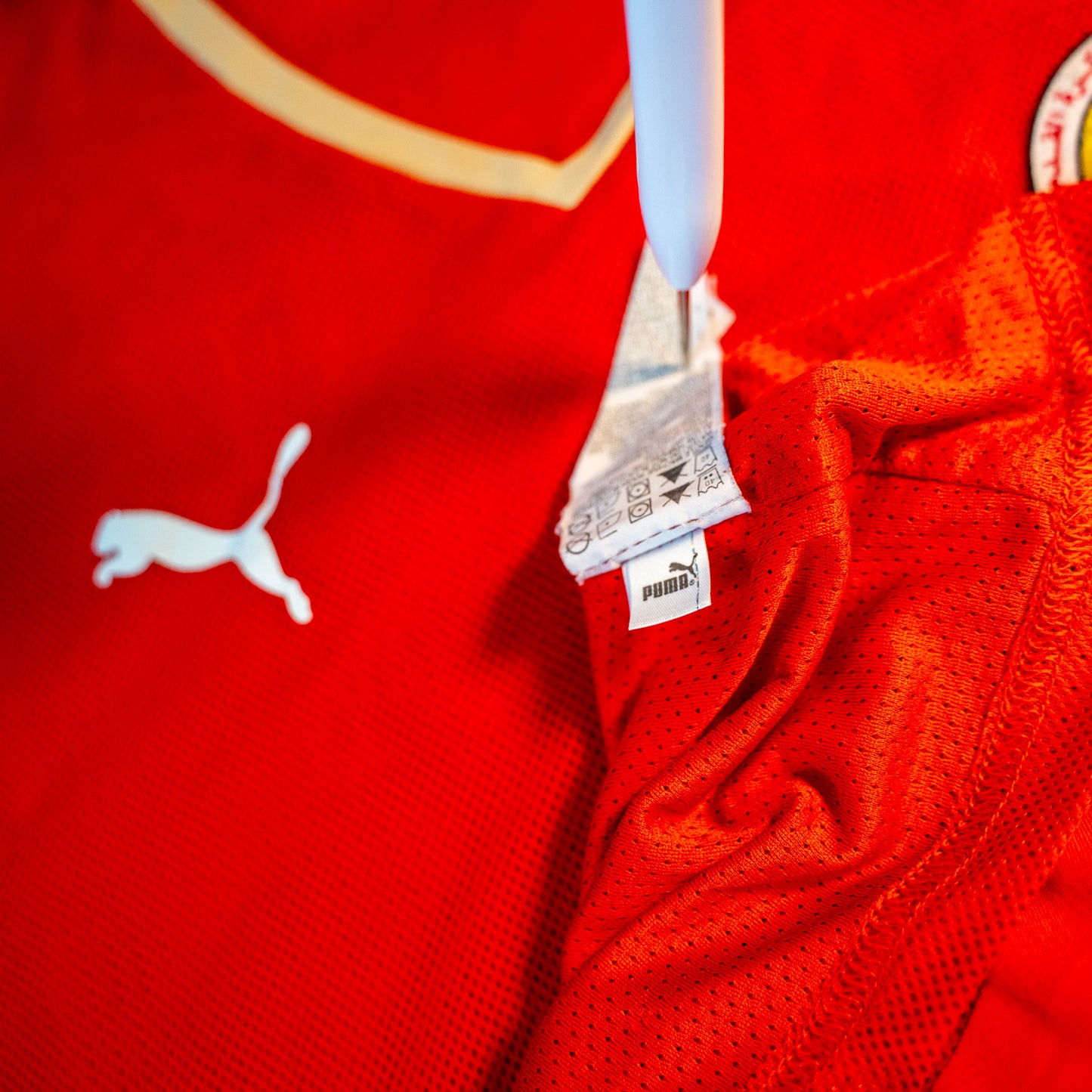 Bahrain 2008 2010 Home Long Sleeve Puma Player Issue? Football Shirt National Team M