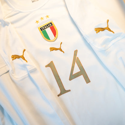 Italy 2004 2005 Away Long Sleeve #14 Football Shirt National Puma L