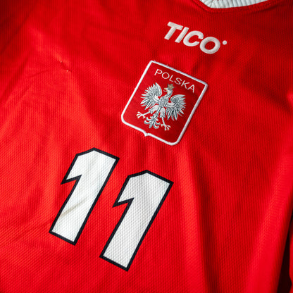 Poland 2000/01 Away Tico #11 [M] Long Sleeve Koszulka Pilarska Match Issue?