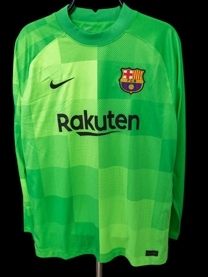 Barcelona 2021-2022 Goalkeeper #1 Ter Stegen Football Shirt XL men CV7870-330 nike