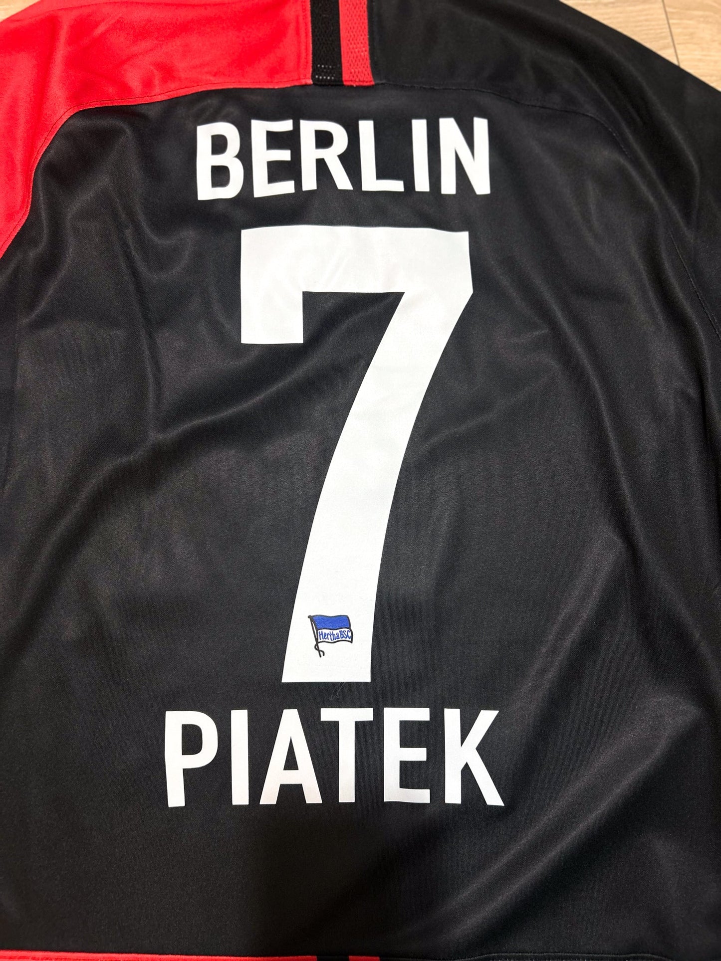 2019-2020 Hertha Berlin #7 Piątek Football Shirt Nike M men AJ5538-658