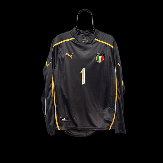2003-2004 Italy GK #1 Buffon Long Sleeve National Team Puma L men