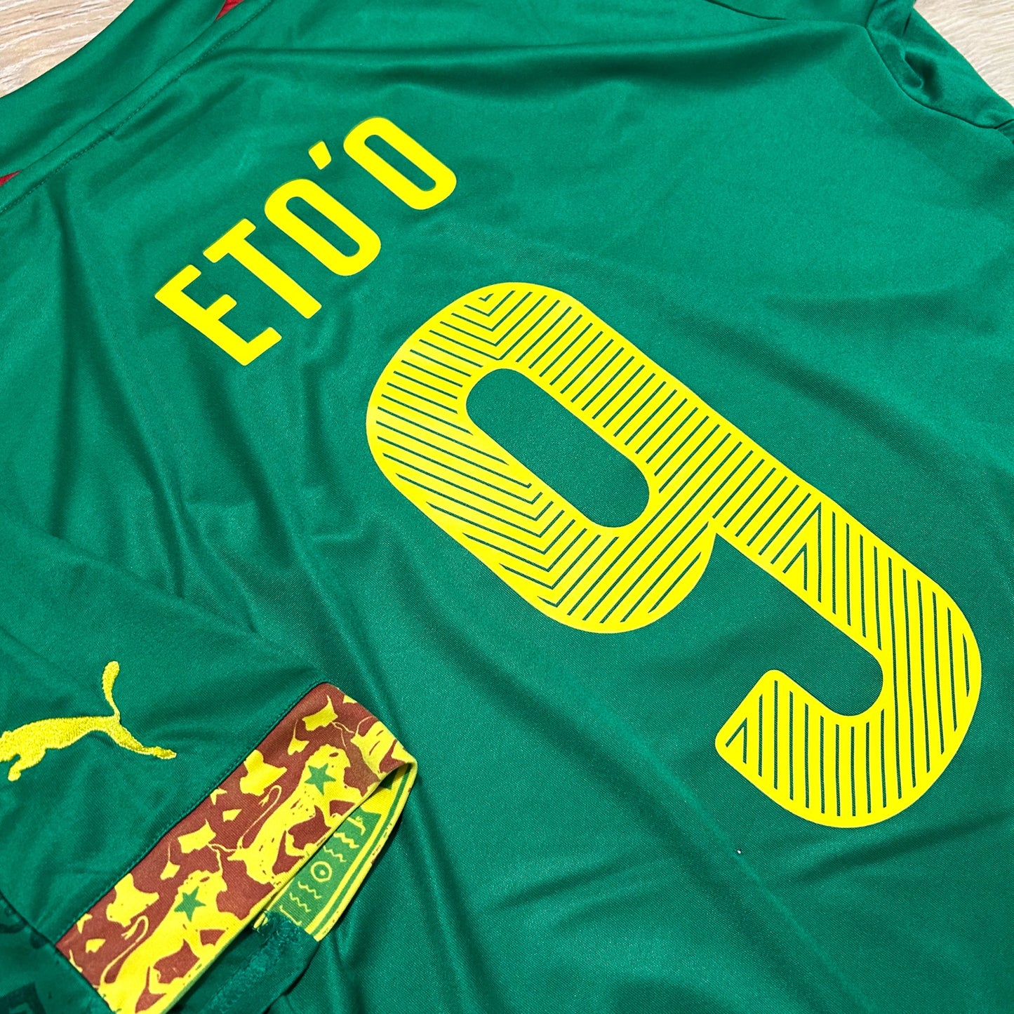 2014-2015 Cameroon #9 Eto'o Football Shirt Home Puma L Men 744553