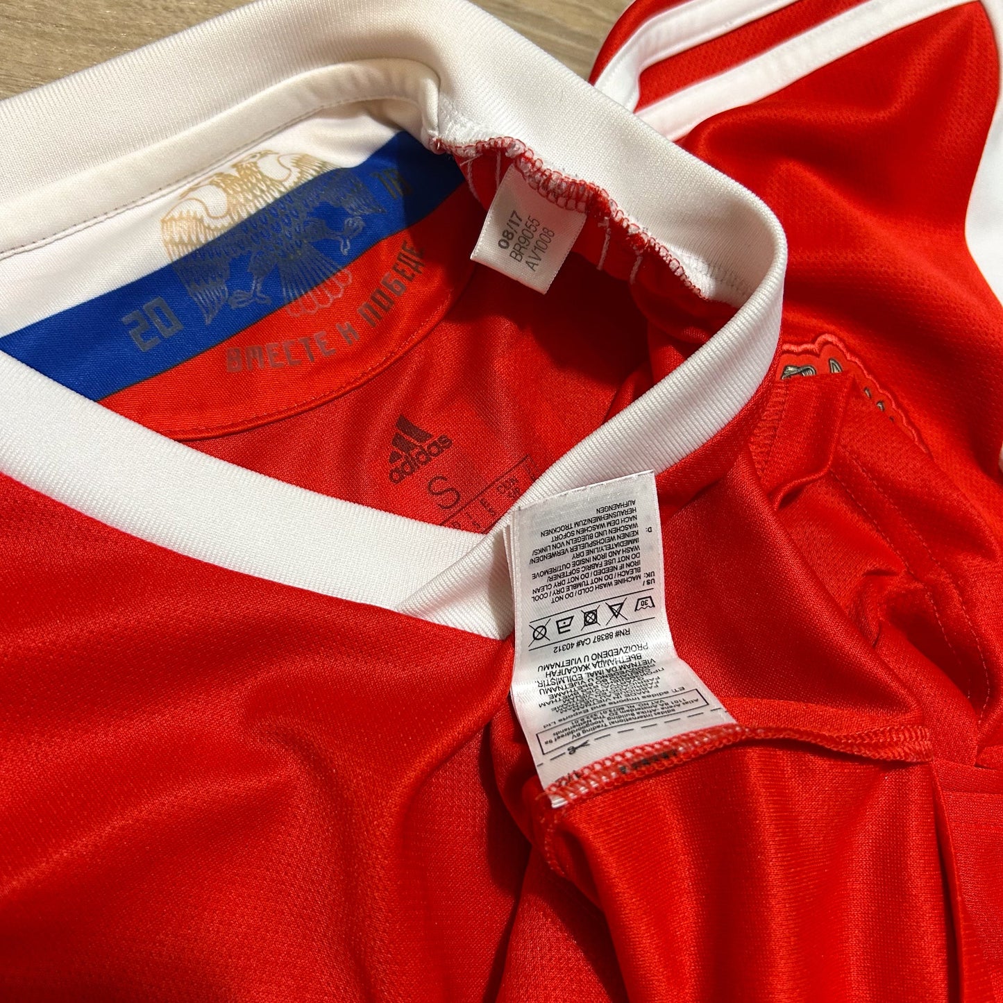 2017-2019 Russia #2 Fernandes National Team Home Football Shirt S men BR9055