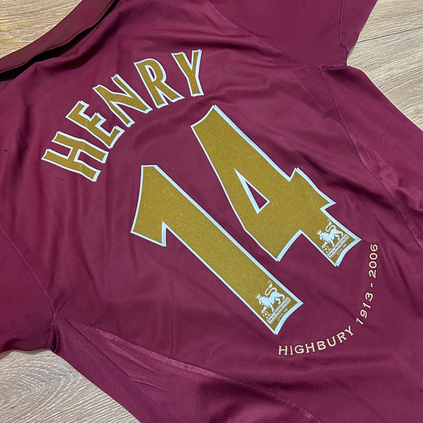 2005-2006 Arsenal London Home #14 Henry Highbury Football Shirt M Men 195578