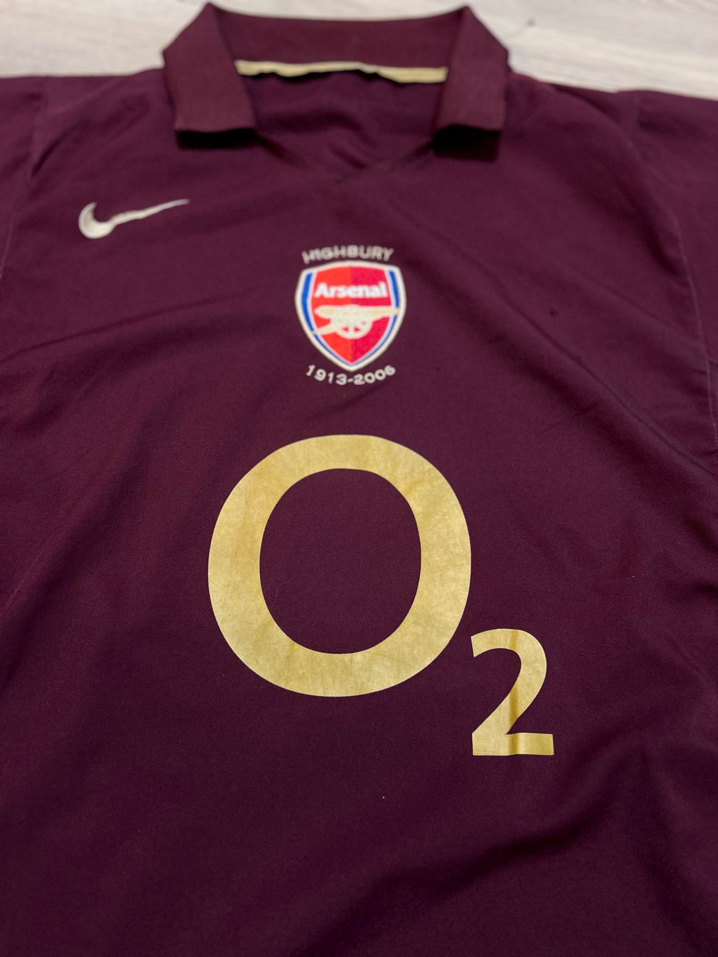 2005-2006 Arsenal London Home #14 Henry Highbury Football Shirt M Men 195578