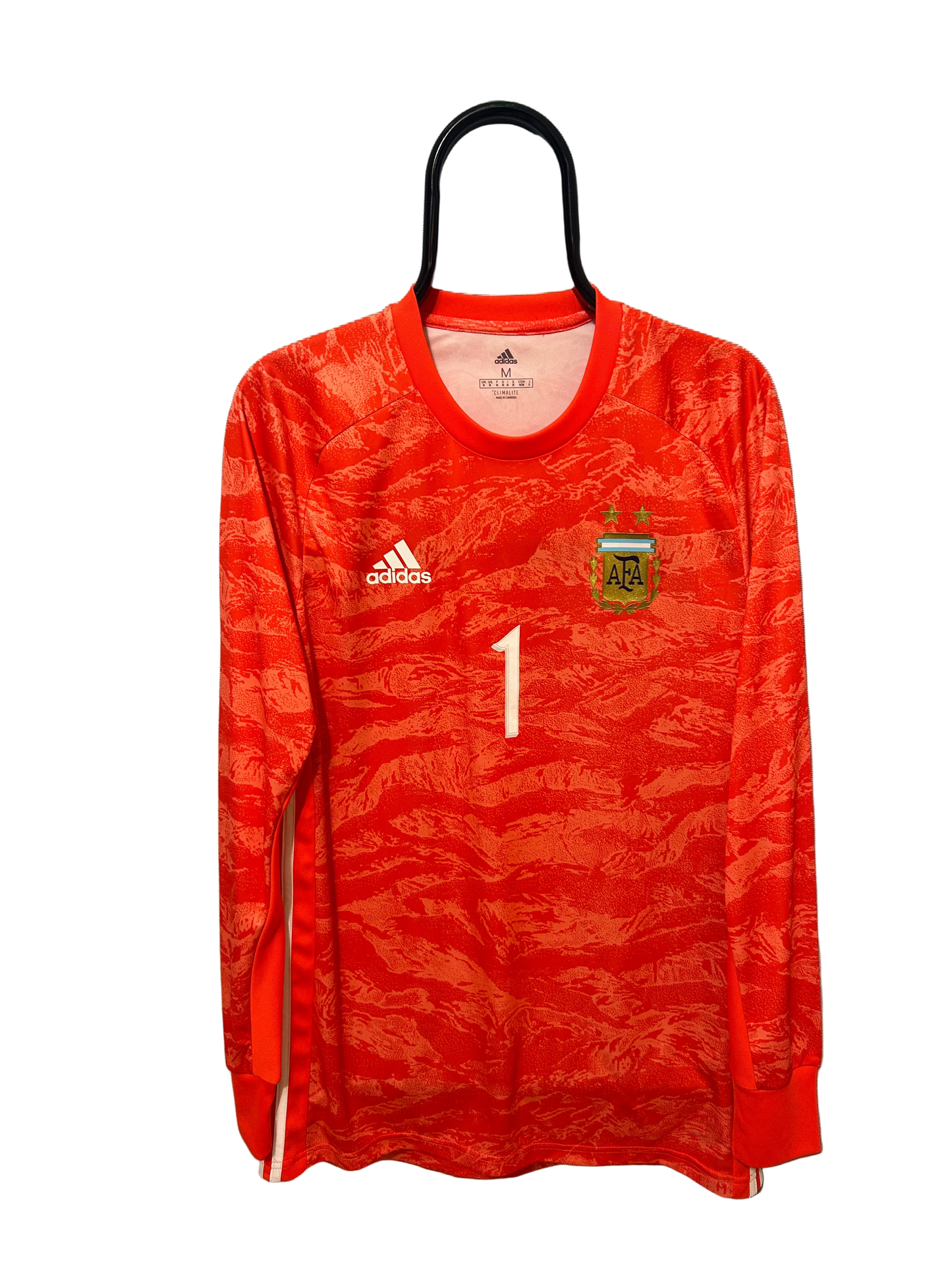 2019-2020 Argentina GK #1 Orange Long Sleeve Football Shirt M Men DP3136