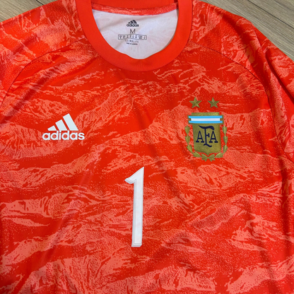 2019-2020 Argentina GK #1 Orange Long Sleeve Football Shirt M Men DP3136