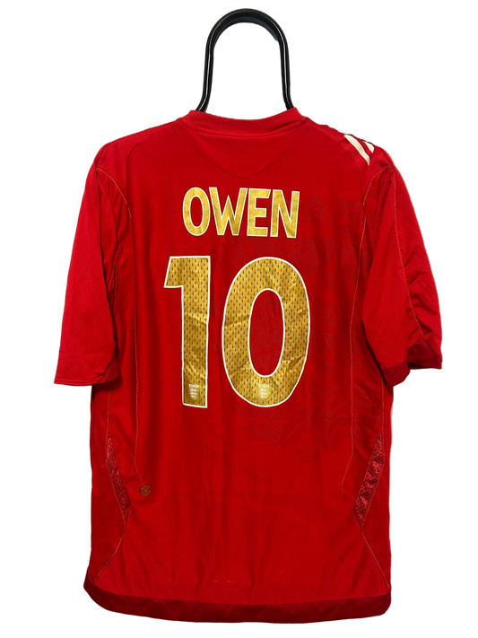 2006-2008 England #10 Owen Away Football Shirt Umbro L Men