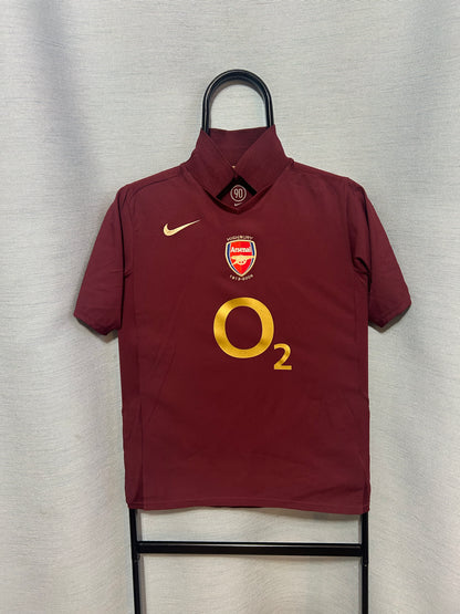 2005-2006 Arsenal London Home #14 Henry Highbury Football Shirt L Boys 496620
