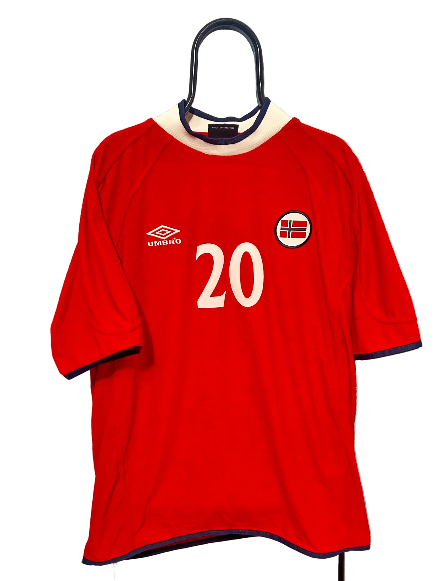 2000-2001 Norway #20 Solskjær Football Shirt Home umbro 2XL