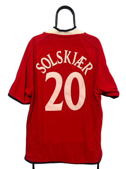 2000-2001 Norway #20 Solskjær Football Shirt Home umbro 2XL