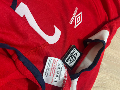 2000-2001 Norway #20 Solskjær Football Shirt Home umbro 2XL