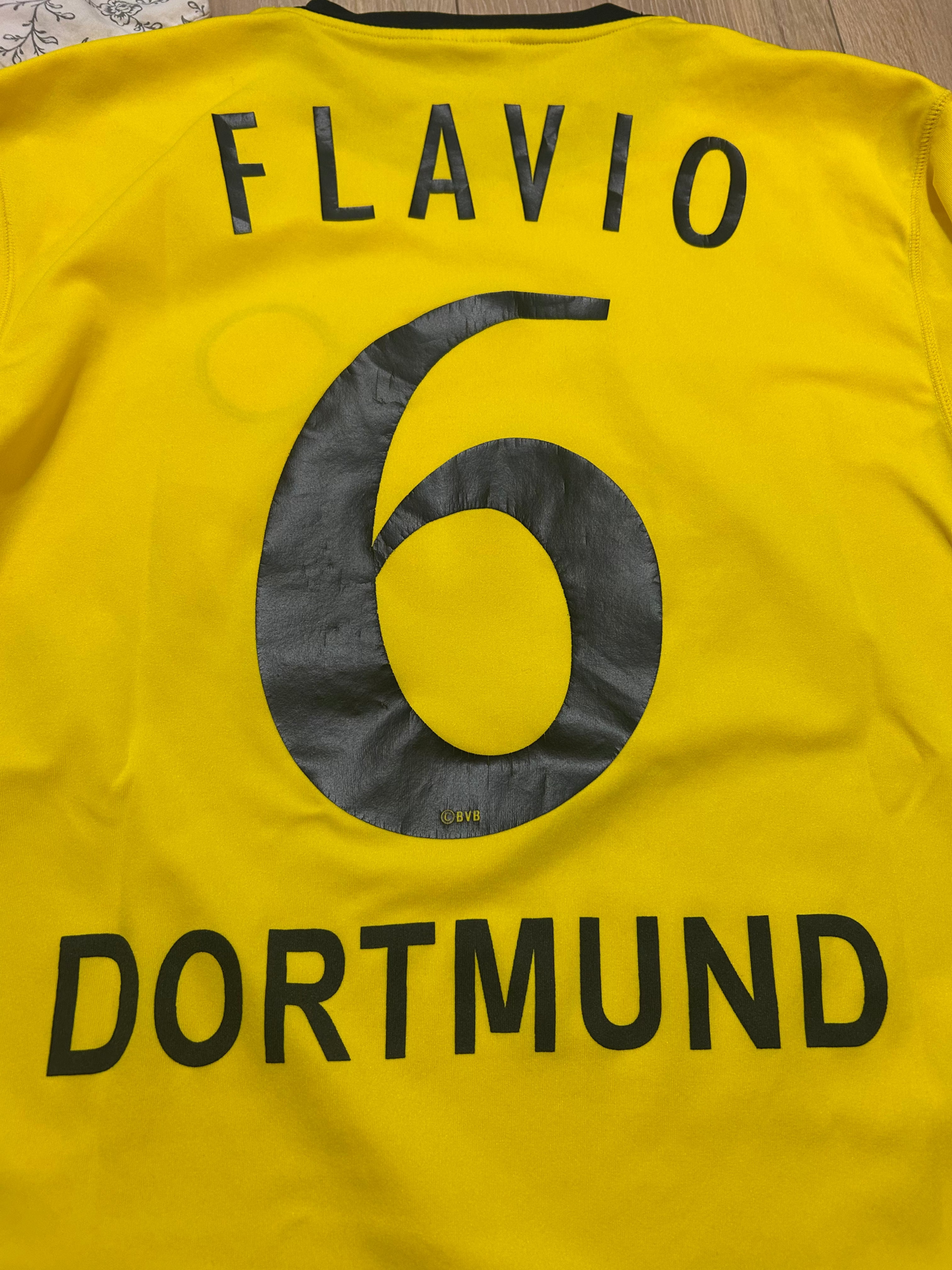 2003-2004 Borussia #6 Flavio Home Football Shirt Goool M men
