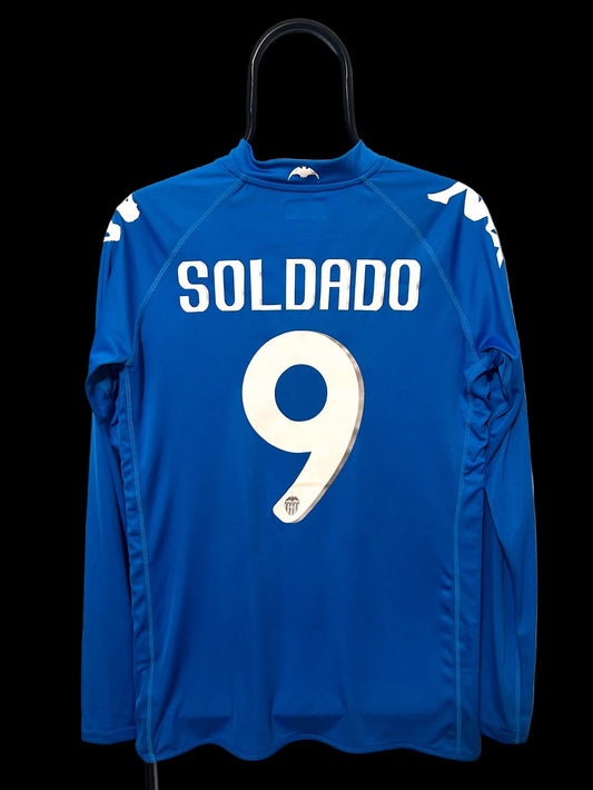 2010-2011 Valencia #9 Soldado 3rd Long Sleeve Kappa Football Shirt L men