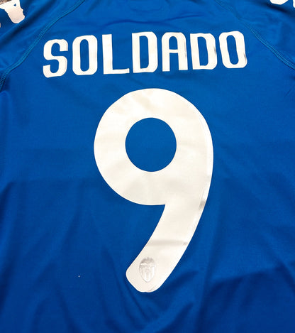 2010-2011 Valencia #9 Soldado 3rd Long Sleeve Kappa Football Shirt L men