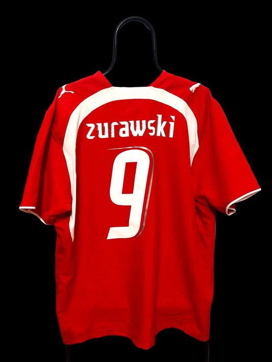 2006-2007 Poland Away Football Shirt #9 Zurawski Football Shirt XL Men Puma