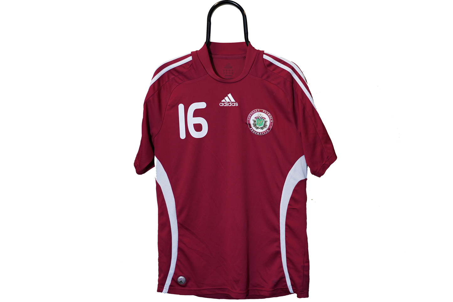 2008 - 2010 Latvia #16 Rudnevs Home Football Shirt M men 609682