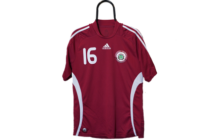 2008 - 2010 Latvia #16 Rudnevs Home Football Shirt M men 609682