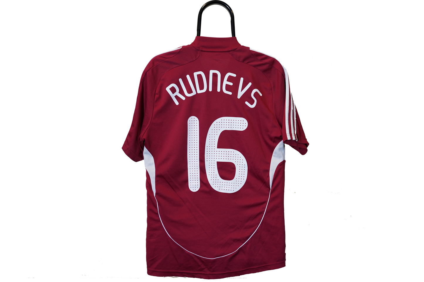2008 - 2010 Latvia #16 Rudnevs Home Football Shirt M men 609682