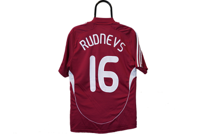 2008 - 2010 Latvia #16 Rudnevs Home Football Shirt M men 609682