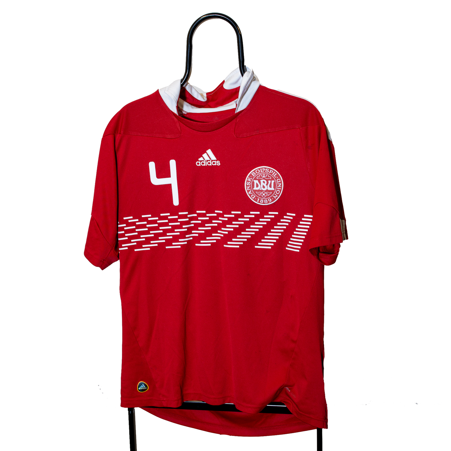 Denmark 2010 2011 National team #4 Agger Adidas M men P47099