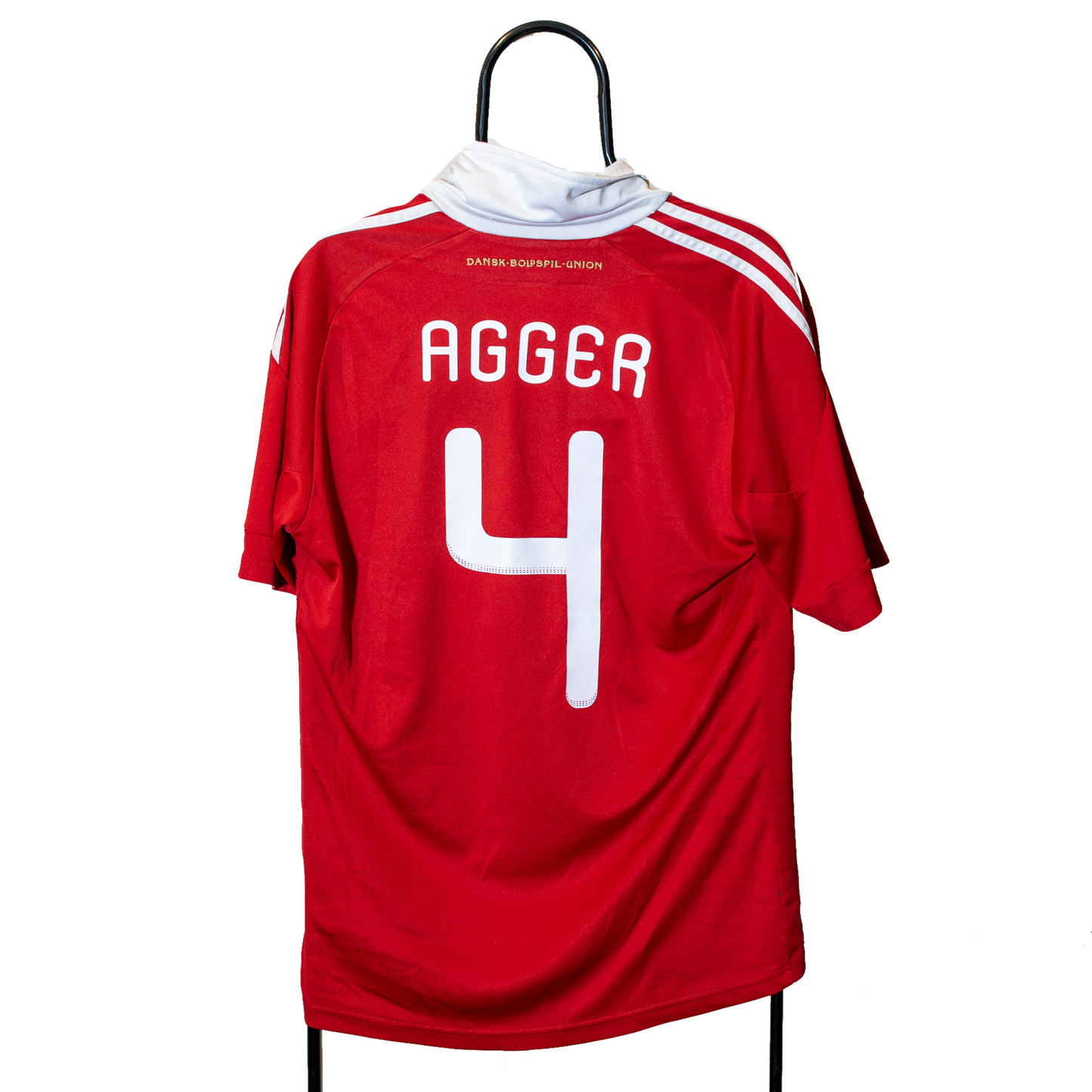 Denmark 2010 2011 National team #4 Agger Adidas M men P47099