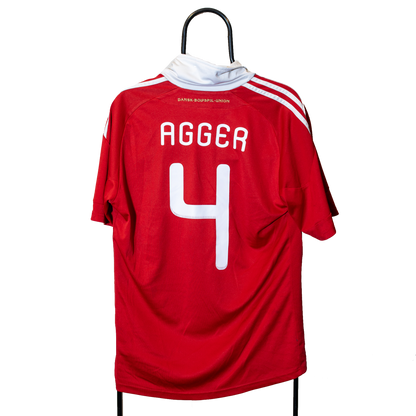 Denmark 2010 2011 National team #4 Agger Adidas M men P47099