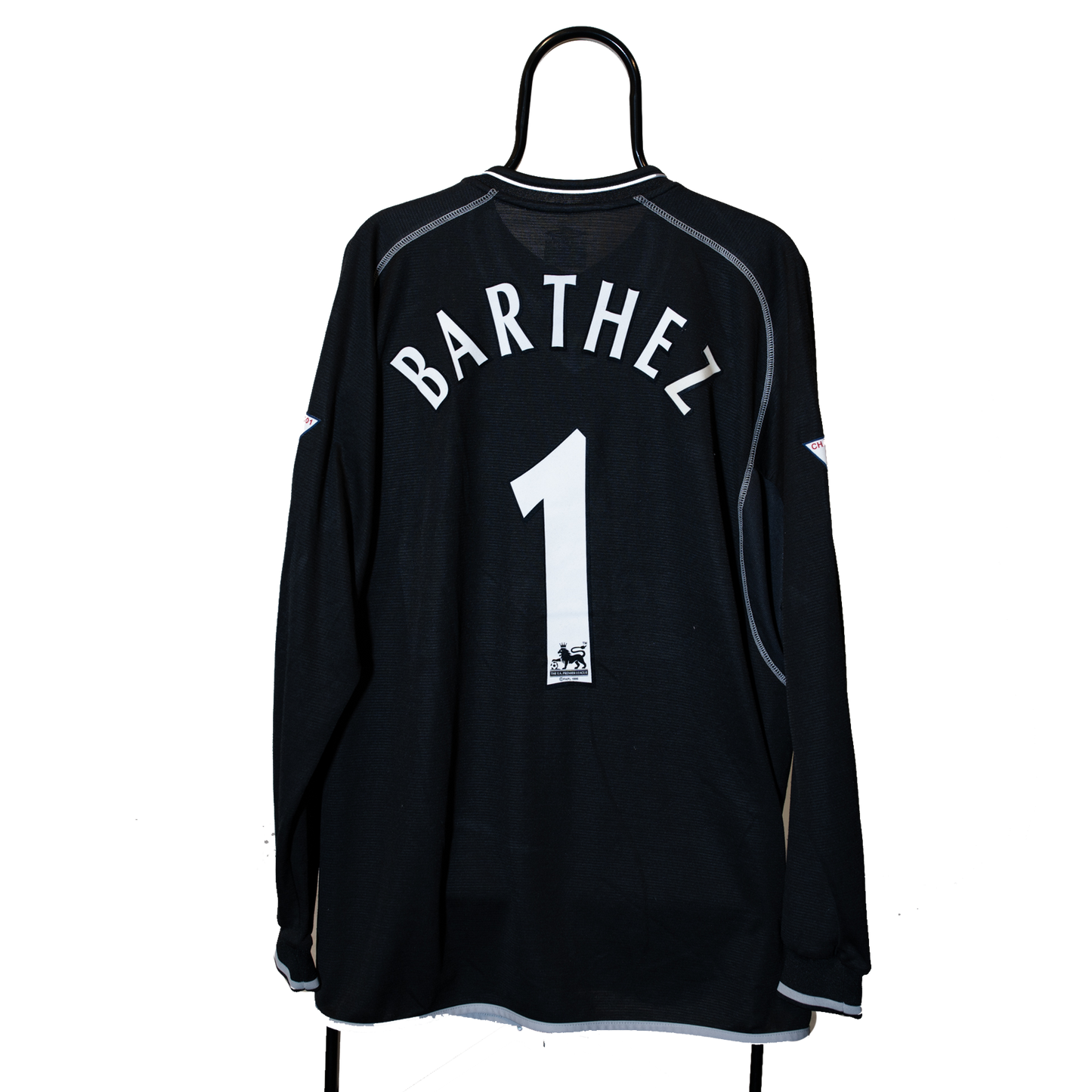 Manchester United 2000 2002 Goalkeeper #1 Barthez Long Sleeve Umbro Football Shirt 2XL