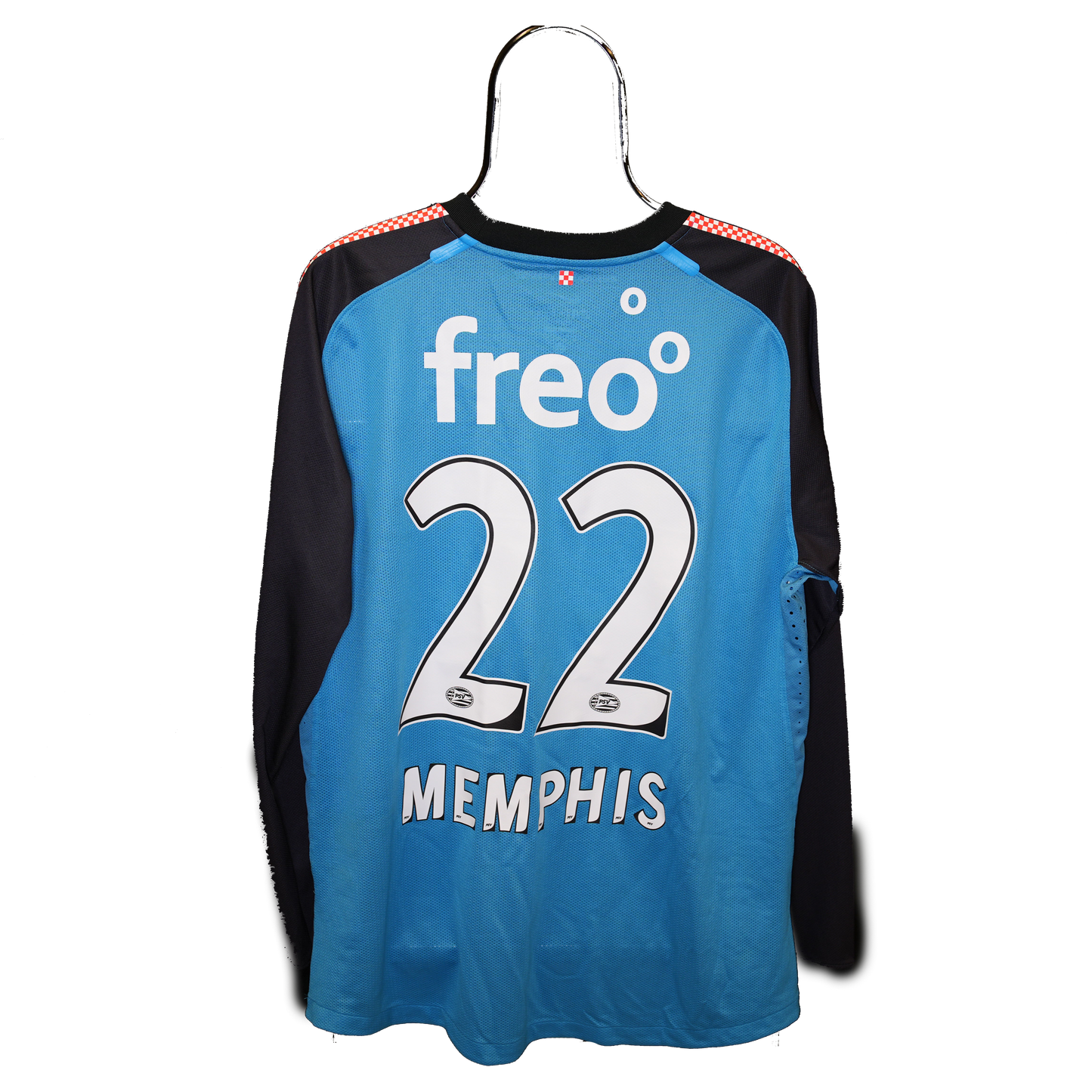 PSV Eindhoven 2011 - 2013 - Long Sleeve - Player Issue - #22 Memphis Depay - Away - XL