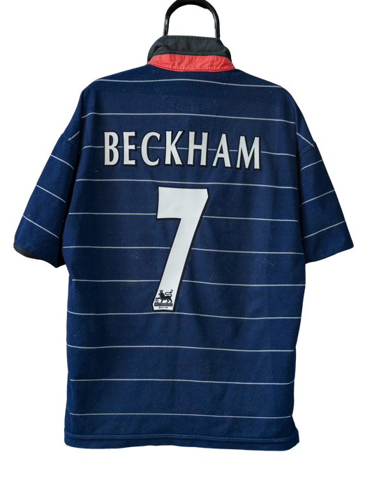 1999-00 Manchester United Away Shirt Beckham #7 - (XL) (78/1/6/9)
