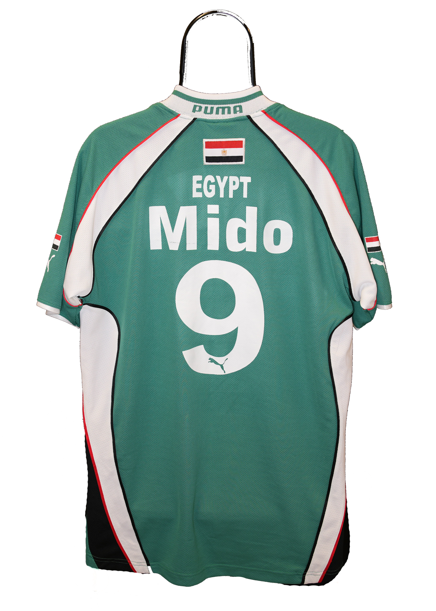 Egypt 2001 2002 - National Team - Away - #9 Mido - Football Shirt - Puma - L