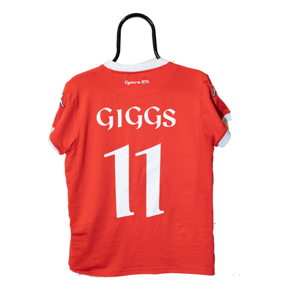 Wales 2006 2007 Home Kappa #11 Giggs Football Shirt S men