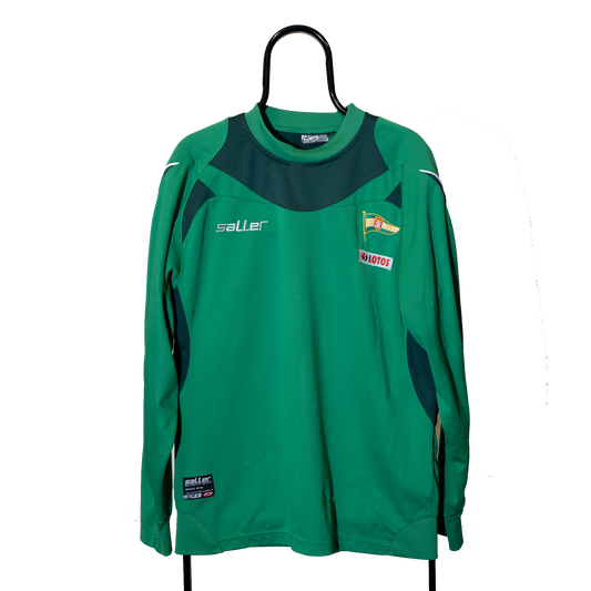 Lechia Gdansk training sweatshirt Saller Ekstraklasa Long sleeve Green Lotos Football L men
