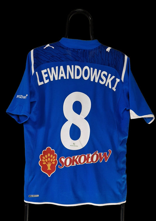 Lech Poznań 2009-2010 #8  Lewandowski Football Shirt M puma