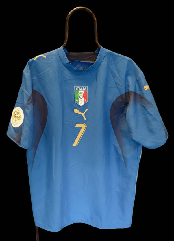 Italy 2006-2007 #7 Del Piero L Home Football Shirt