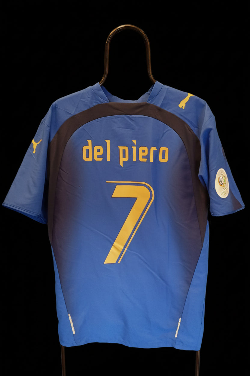 Italy 2006-2007 #7 Del Piero L Home Football Shirt