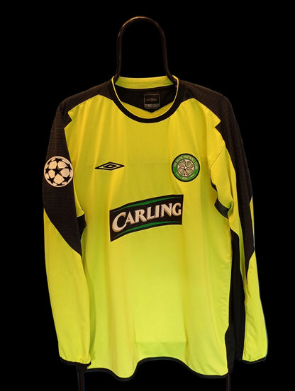 Celtic 2004-2005 #22 Marshall Goalkeeper Football Shirt 2XL umbro