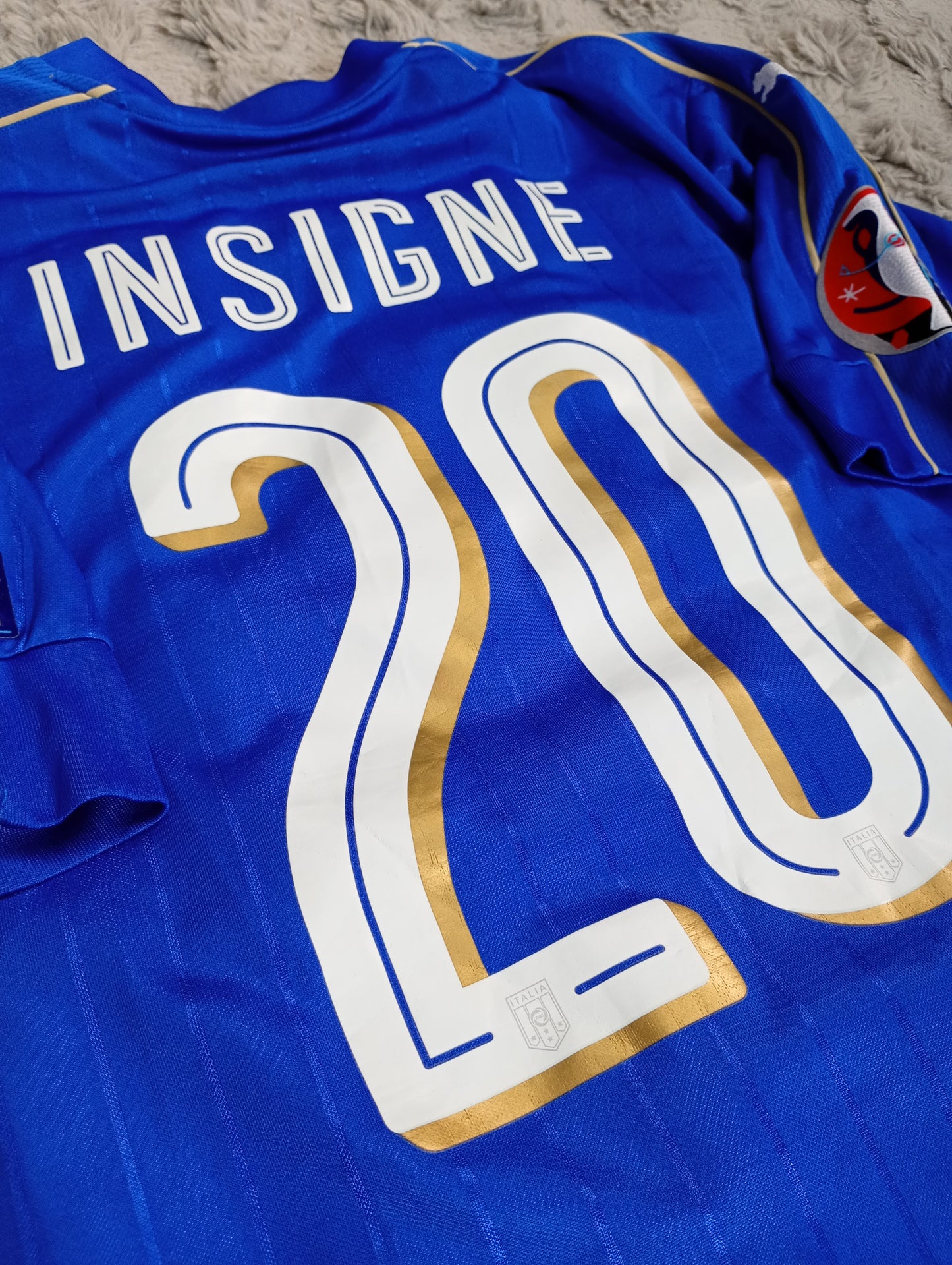 Italy 2016-2017 #20 Insigne Football Shirt L puma 748933
