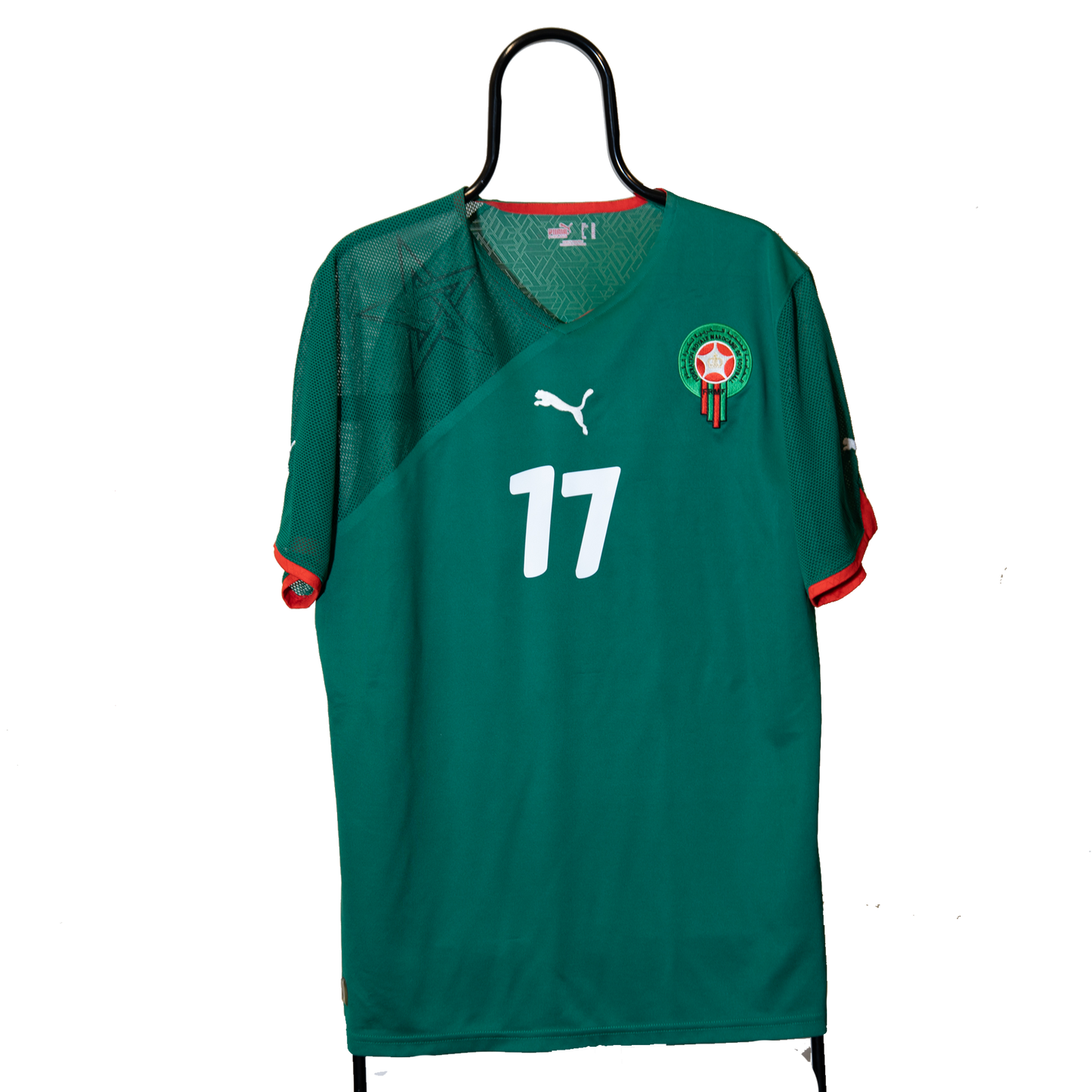 Morocco 2010 2012 National Team Africa Home #17 Chamakh Football shirt XL