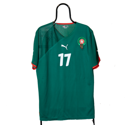 Morocco 2010 2012 National Team Africa Home #17 Chamakh Football shirt XL