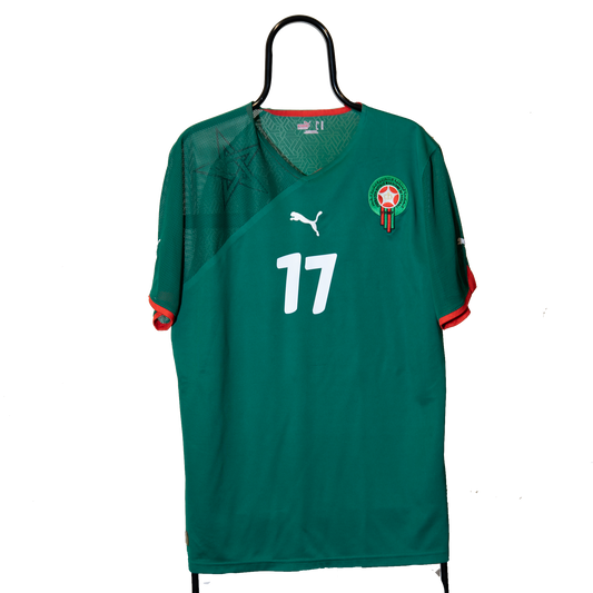 Morocco 2010 2012 National Team Africa Home #17 Chamakh Football shirt XL