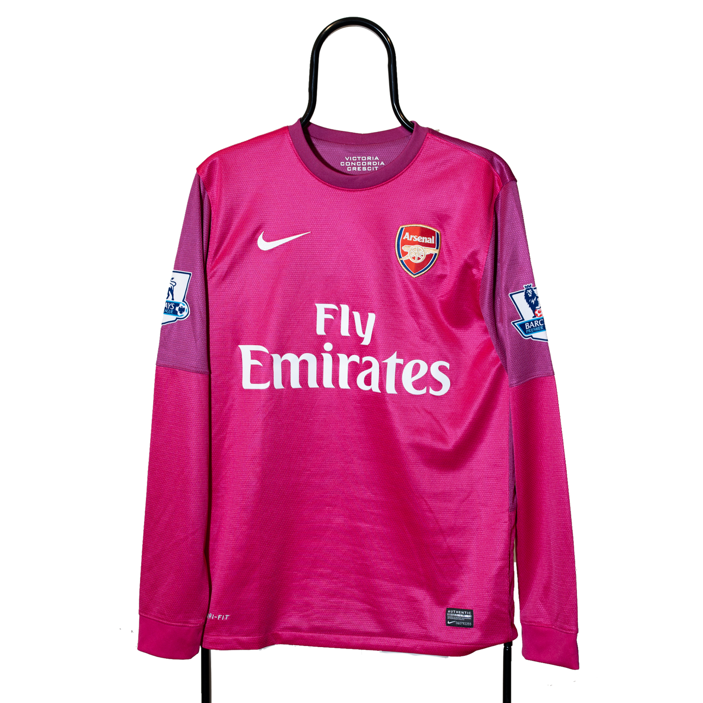 Arsenal London 2012 2013 Goalkeeper #1 Szczesny Long Sleeve Pink S Men 479307-673