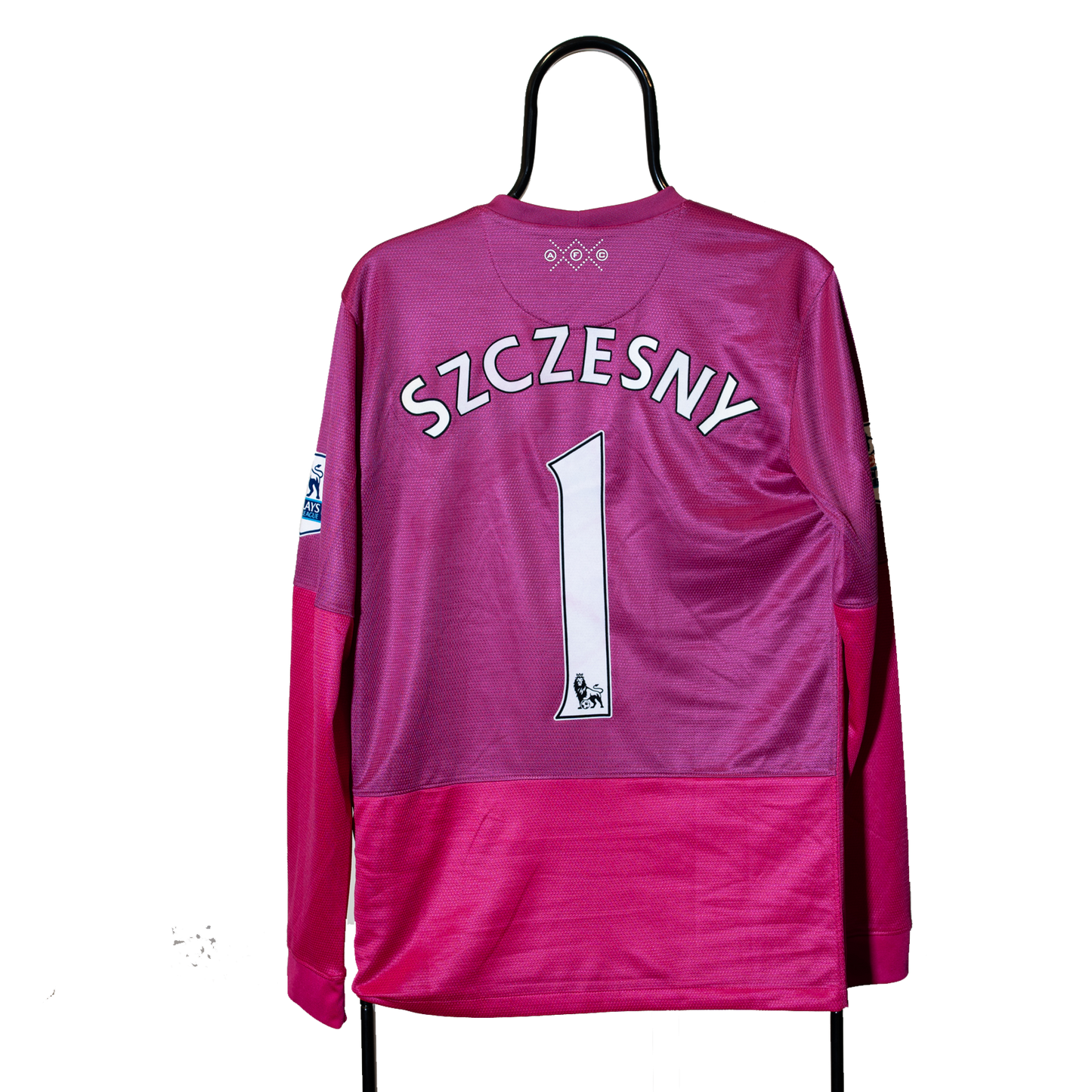 Arsenal London 2012 2013 Goalkeeper #1 Szczesny Long Sleeve Pink S Men 479307-673